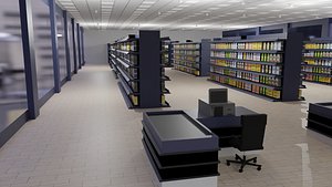 Supermarket interior