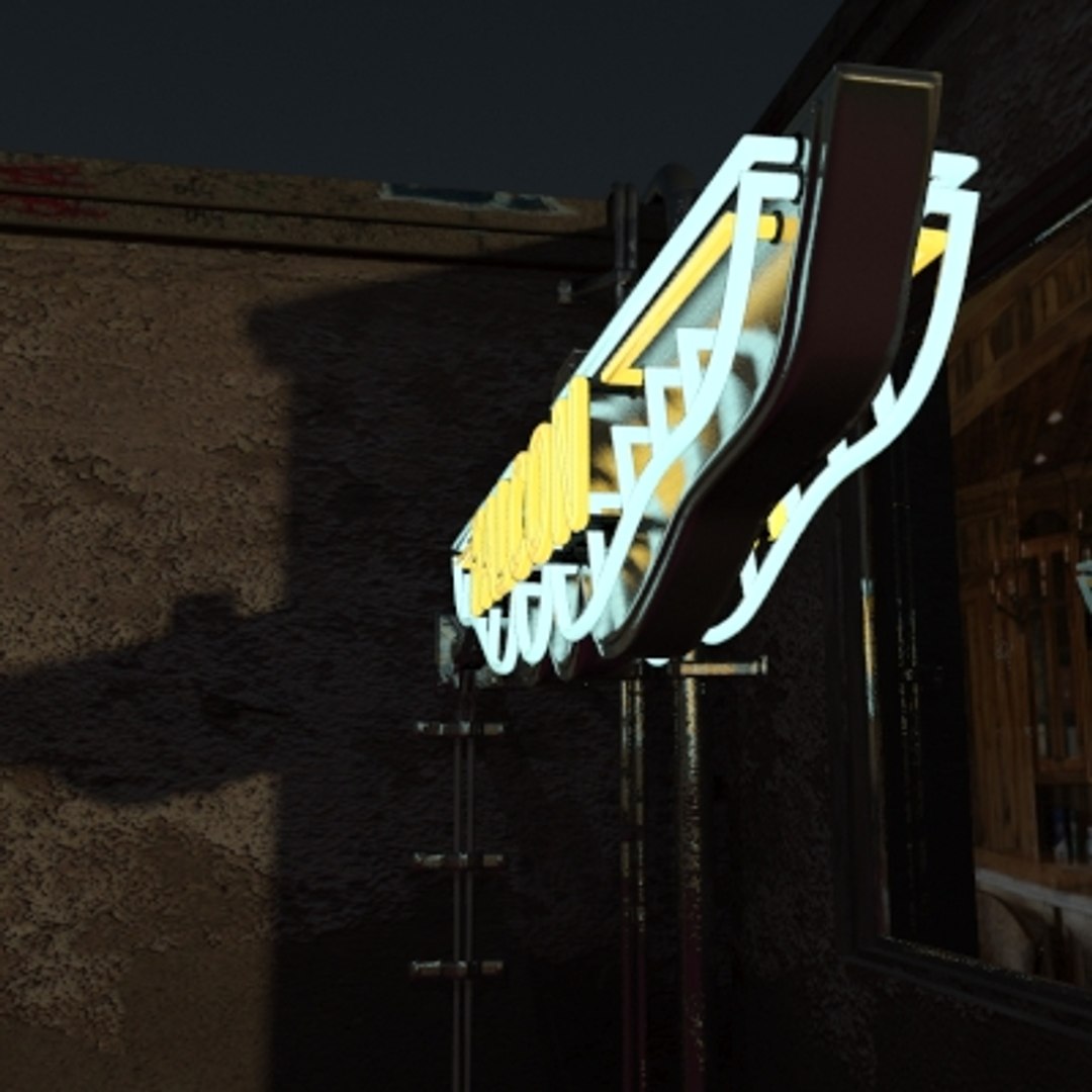 max exterior neon sign