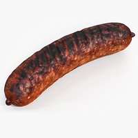 Heavily Grilled Artisan Meat Sausage