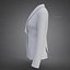 Womens Double-Breasted Blazer - White Suit Jacket 3D Clothing Model