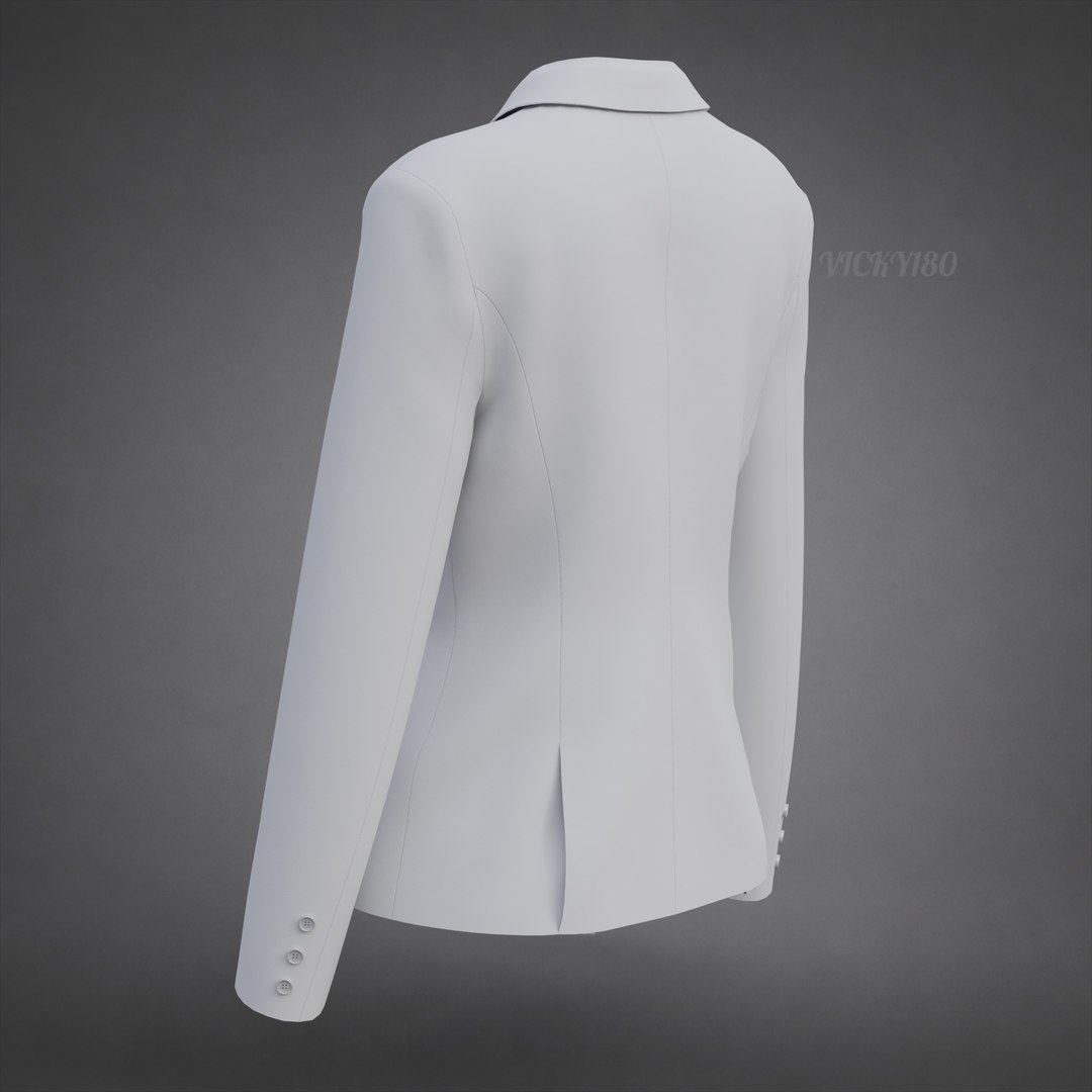 Womens Double-Breasted Blazer - White Suit Jacket 3D Clothing Model 3D model https://p.turbosquid.com/ts-thumb/et/3PwnUf/2I/suit0020/jpg/1791639942/1920x1080/fit_q87/5cd52370f0f3e135d27b710404da6e9b27e057bb/suit0020.jpg