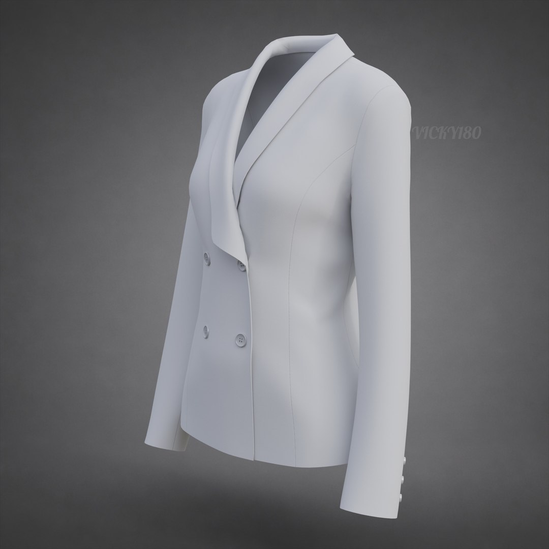 Womens Double-Breasted Blazer - White Suit Jacket 3D Clothing Model 3D model https://p.turbosquid.com/ts-thumb/et/3PwnUf/7o/suit0028/jpg/1791639943/1920x1080/fit_q87/50d828d8ef0540354a7e5240347310bcca829859/suit0028.jpg