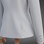 Womens Double-Breasted Blazer - White Suit Jacket 3D Clothing Model