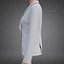 Womens Double-Breasted Blazer - White Suit Jacket 3D Clothing Model