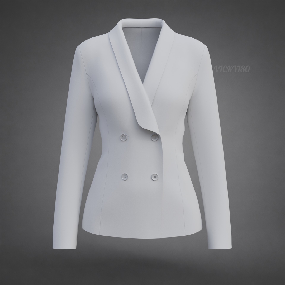 Womens Double-Breasted Blazer - White Suit Jacket 3D Clothing Model 3D model https://p.turbosquid.com/ts-thumb/et/3PwnUf/YQ/suit/jpg/1791639695/1920x1080/turn_fit_q99/7e5eff07cd121be2adce50666f8a41fcc72e76d6/suit-1.jpg