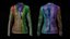 Womens Double-Breasted Blazer - White Suit Jacket 3D Clothing Model