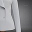 Womens Double-Breasted Blazer - White Suit Jacket 3D Clothing Model
