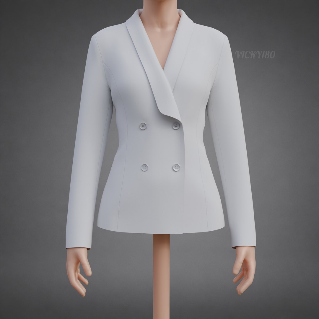 Womens Double-Breasted Blazer - White Suit Jacket 3D Clothing Model 3D model https://p.turbosquid.com/ts-thumb/et/3PwnUf/jg/0001/jpg/1791639935/1920x1080/fit_q87/b92663ff3ecd2e5022e97056e11758c7ac3b7aa6/0001.jpg