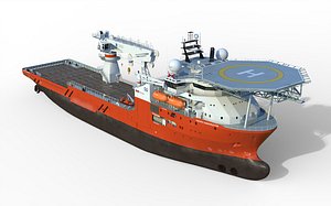 Offshore Platform Supply Vessel 3D model