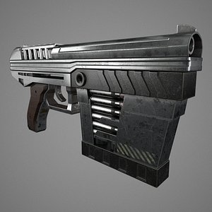 3D model SCI-FI Handgun