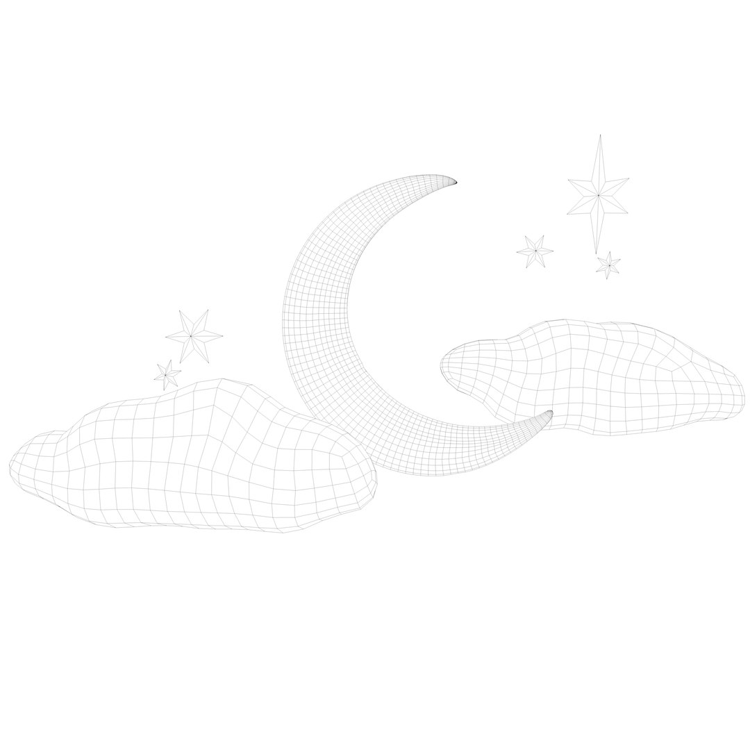 3D Stylized Moon - TurboSquid 2032425