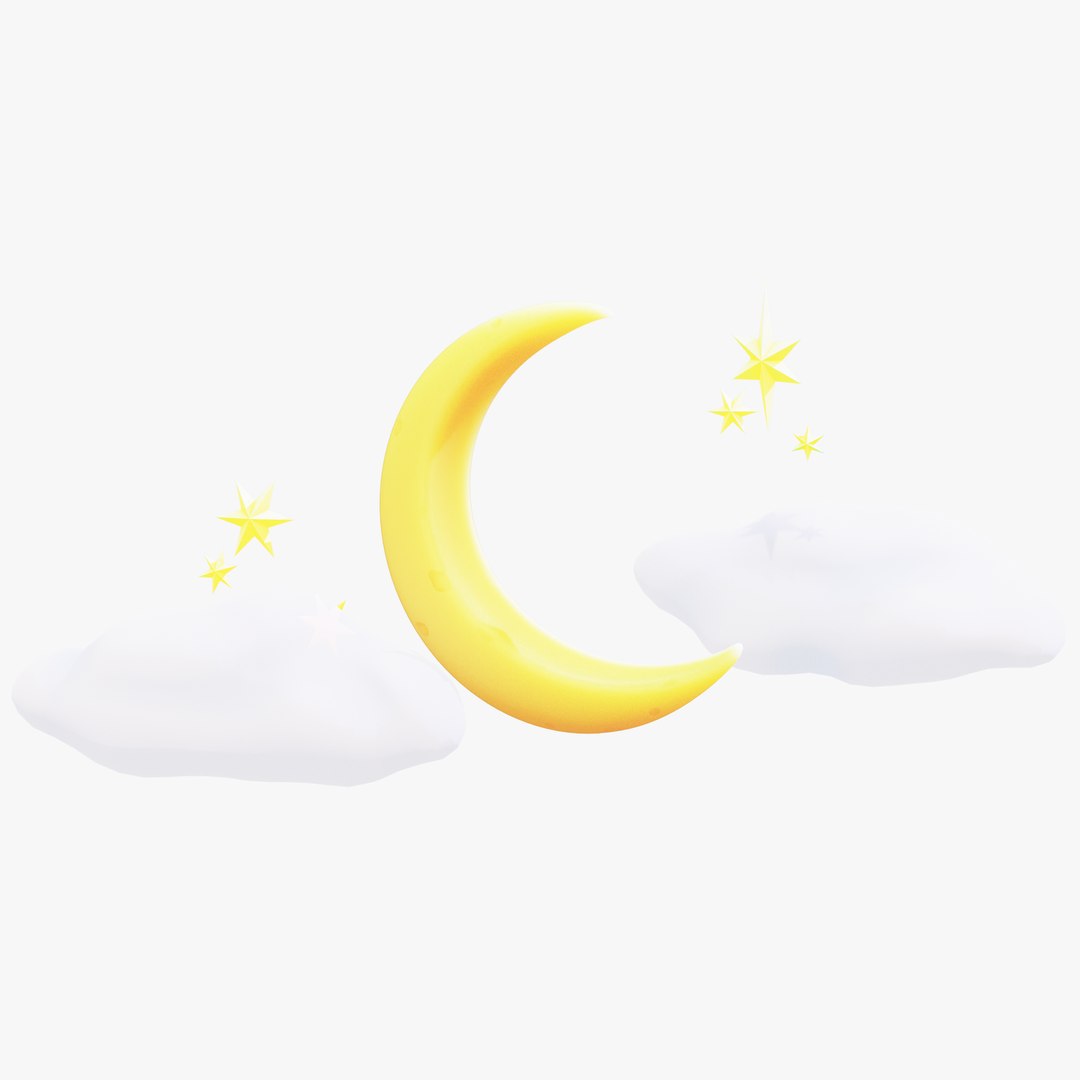 3D Stylized Moon - TurboSquid 2032425