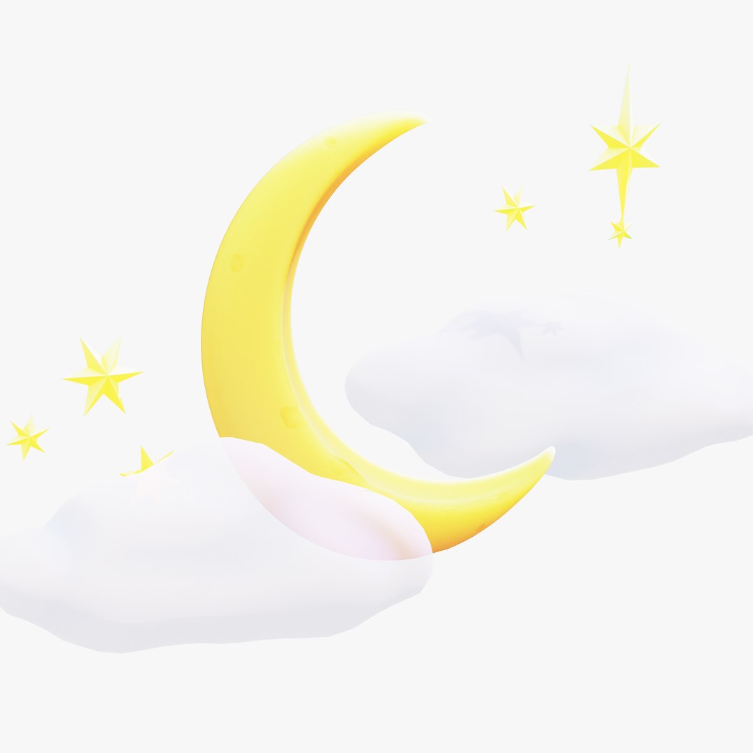 3D Stylized Moon - TurboSquid 2032425