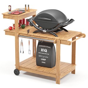 3D Outdoor BBQ
