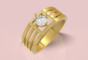 Gents Diamond Ring - 0032 model