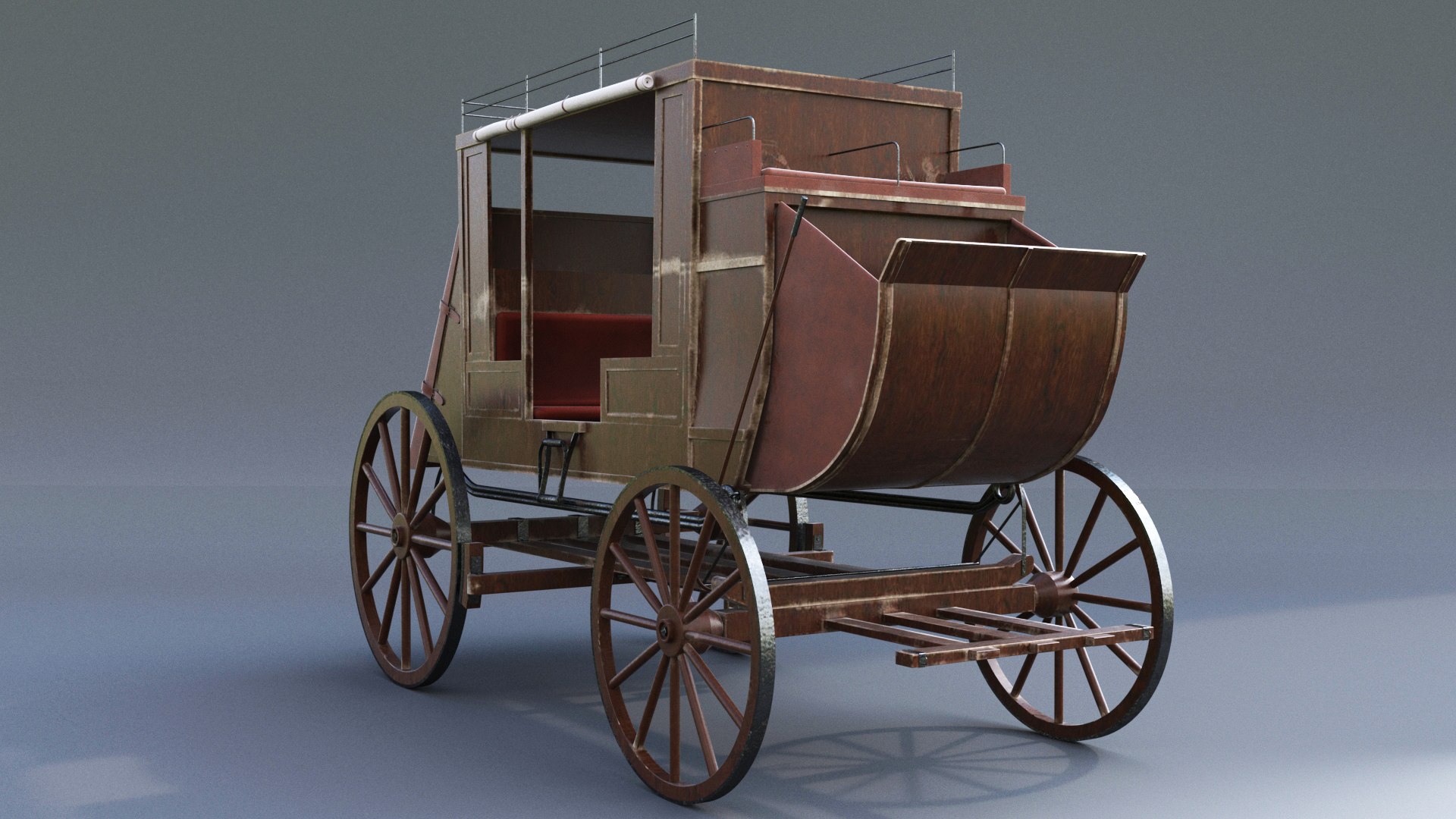 Wagon Carriage Vehicle Model - TurboSquid 1285944