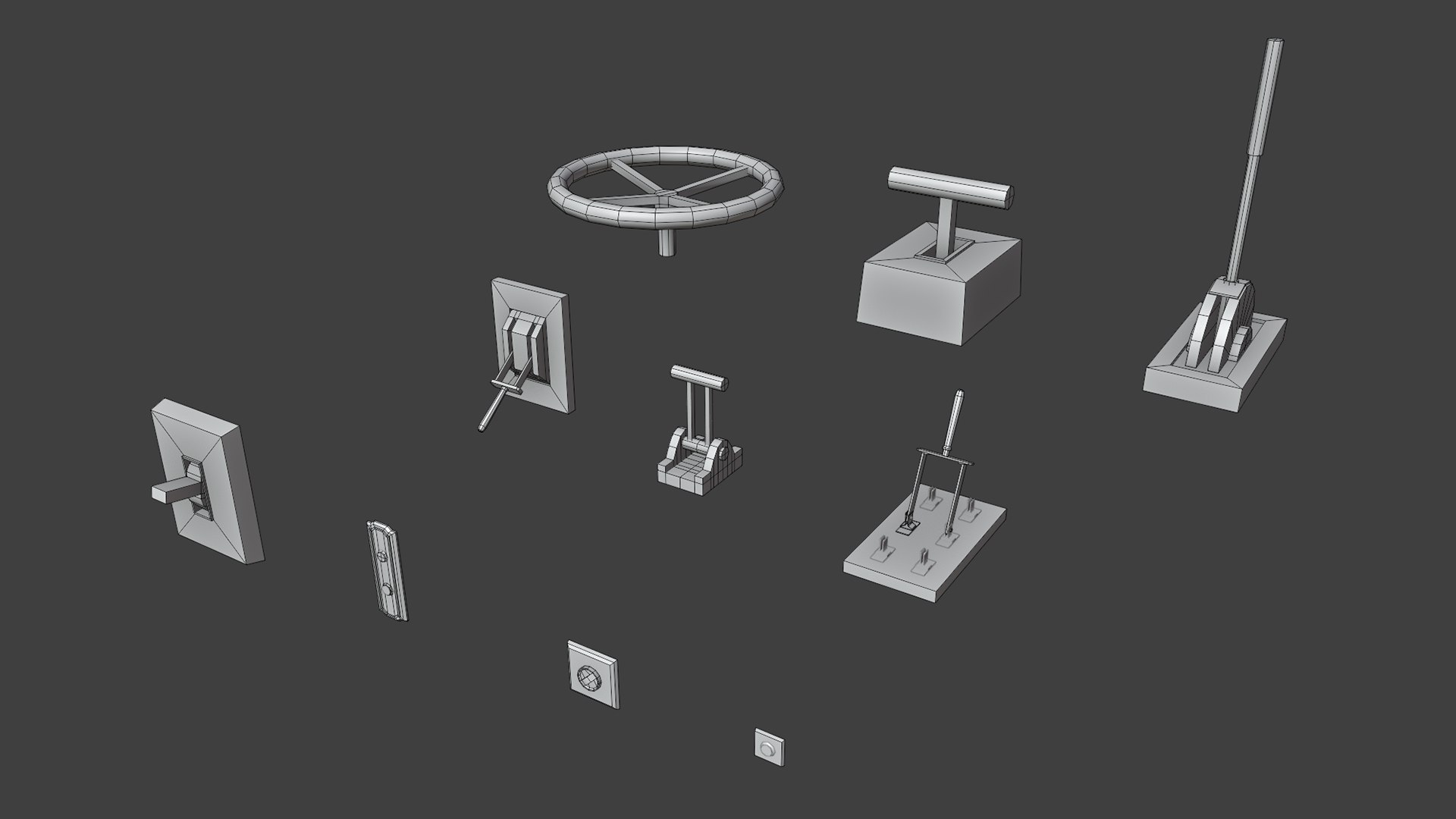 Levers buttons and switches pack 3D model https://p.turbosquid.com/ts-thumb/et/JyDlrw/7m/wireframe1/png/1746198709/1920x1080/fit_q87/f0c70dd27c3ac5a6973637cc1d71542fe066fae3/wireframe1.jpg