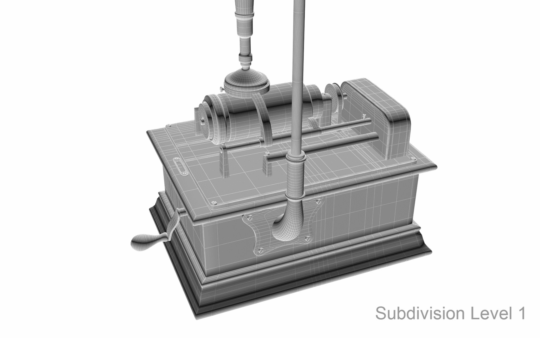 Edison Phonograph 3D https://p.turbosquid.com/ts-thumb/et/Qj07u2/js/phonograph_47_hf/jpg/1669742337/1920x1080/fit_q87/3076425ab687f57a347388dff151ec5beecd18b1/phonograph_47_hf.jpg