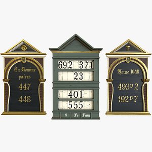 Antique Hymn Boards Green - PBR