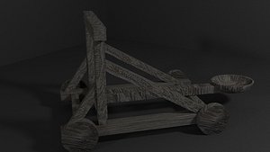 3d catapult medieval