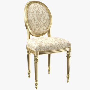 3D Golden Dining Chair