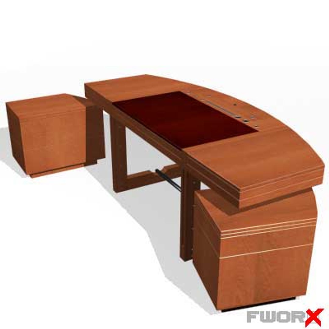 3d Model Desk Executive