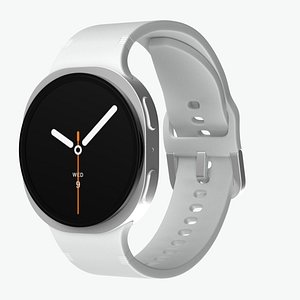 Samsung Galaxy Watch 8 Silver 3D model