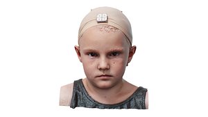 3D Raw 3D Head Scan Aleena Chen model