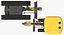 JCB 18Z1 Mini Excavatrice avec Foret de Terre X2500 Rigged