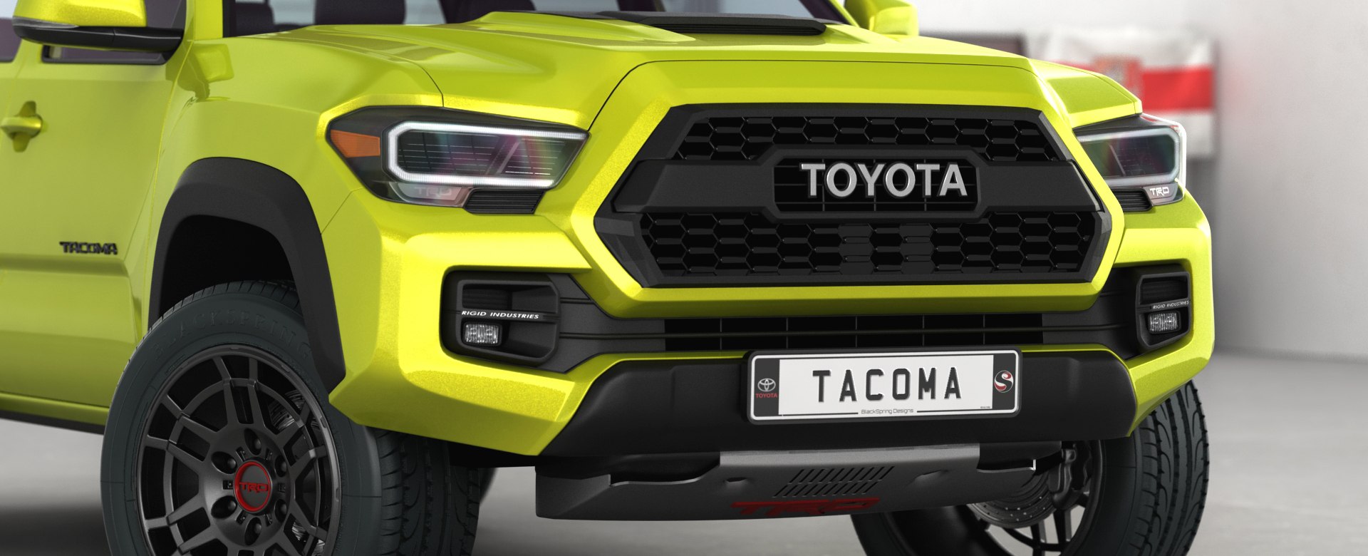 3D Toyota Tacoma TRD Pro Low Interior and opening trunk - TurboSquid ...