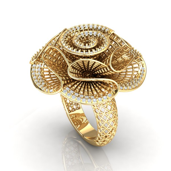 ring jewellery fashion 3D
