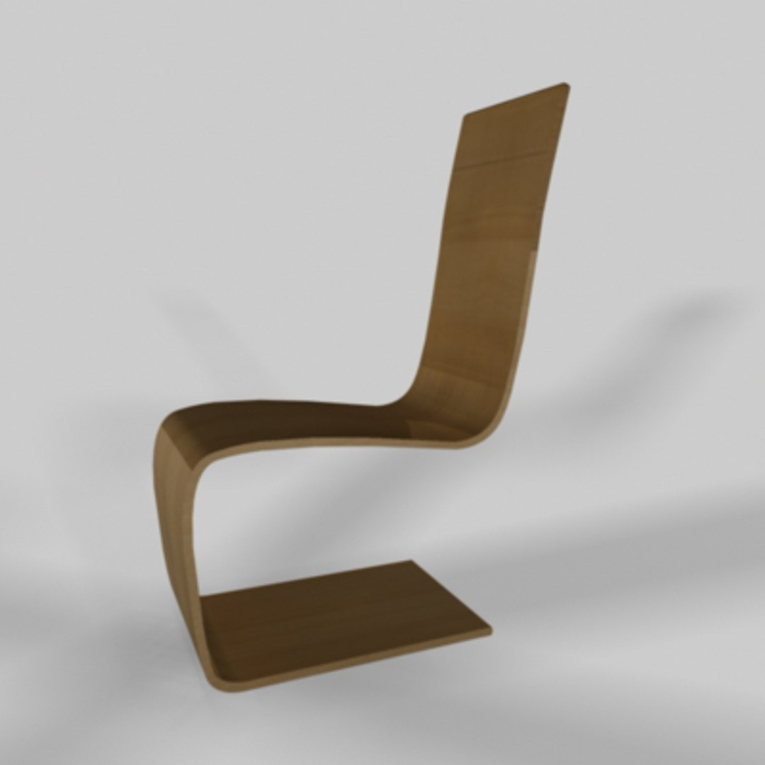 Cinema4d Beech Wood Spring Chair
