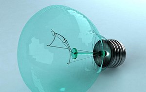 3d filament bulb model