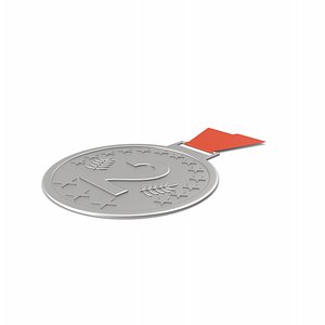 3D model Silver Medal
