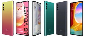 LG Velvet All Colors Low Poly 3D