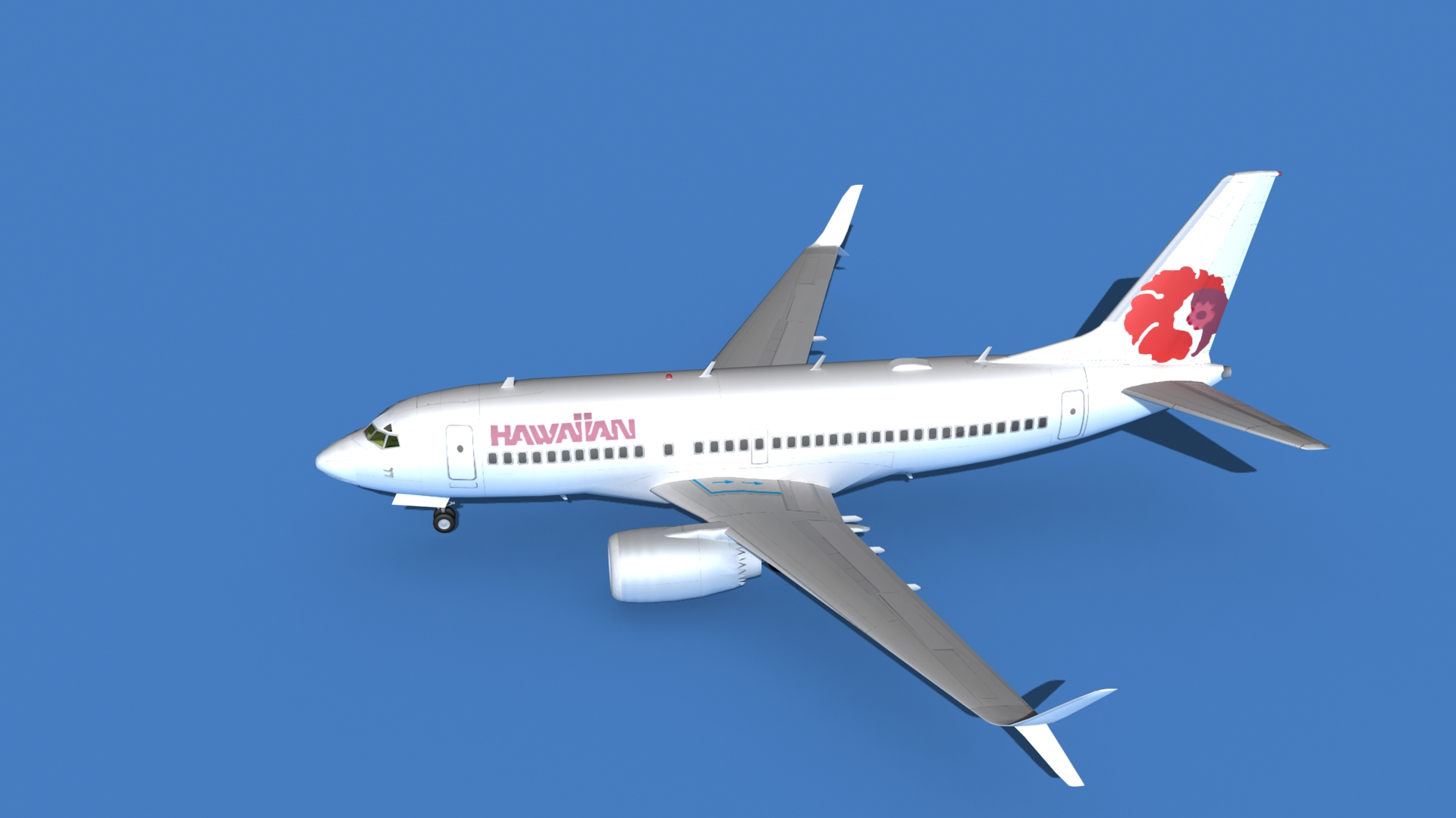 Boeing 737 Max 7 Hawaiian Airlines 3D model - TurboSquid 1758609