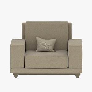 Realistic Sofa Modern Design 3D model