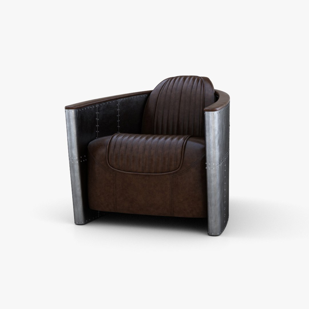 Restoration Hardware Aviator Chair model TurboSquid 1765679