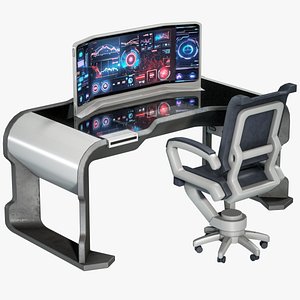 Sci-Fi Computer Table PBR