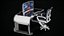 3D Sci-Fi Computer Table PBR