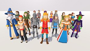 POLYGRUNT - Low Poly Fantasy Characters 3D Art