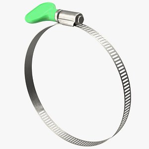 3D Perforated Hose Clamp with Turn Key 78 101mm
