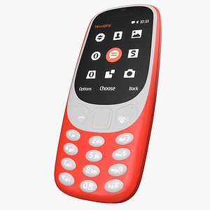 Red Nokia 3310 New Lights On