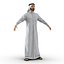 Arab Man Rigged for Cinema 4D