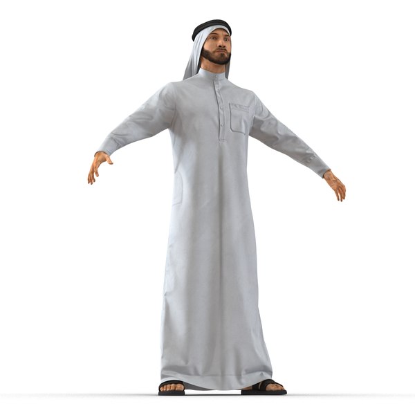 arab man rigged 3d c4d