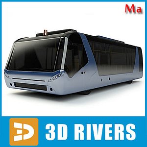Airport bus 02 v1 by 3DRivers