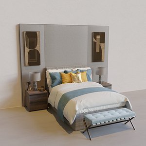 3D Luxury Bedroom Set model