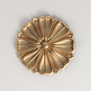 decorative rosette cnc model