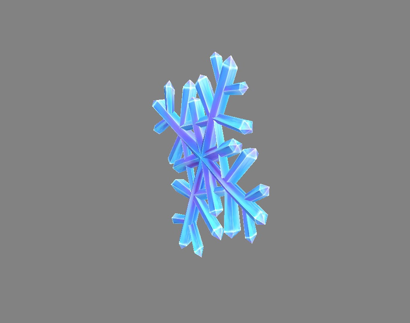 3D Snowflake Model - TurboSquid 1709415