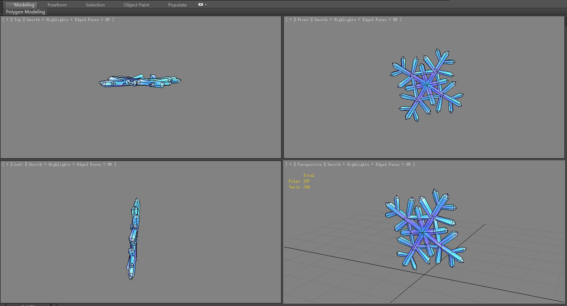 3D Snowflake Model - TurboSquid 1709415